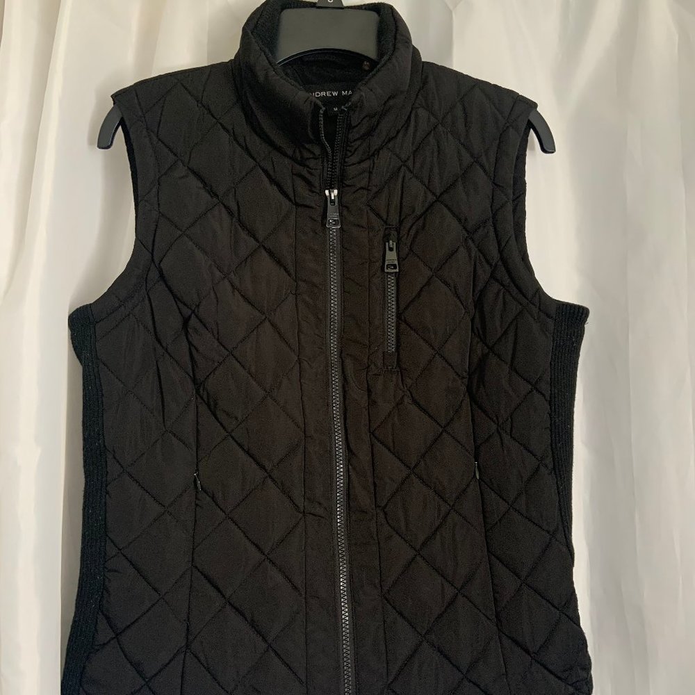 Black Quilted Vest